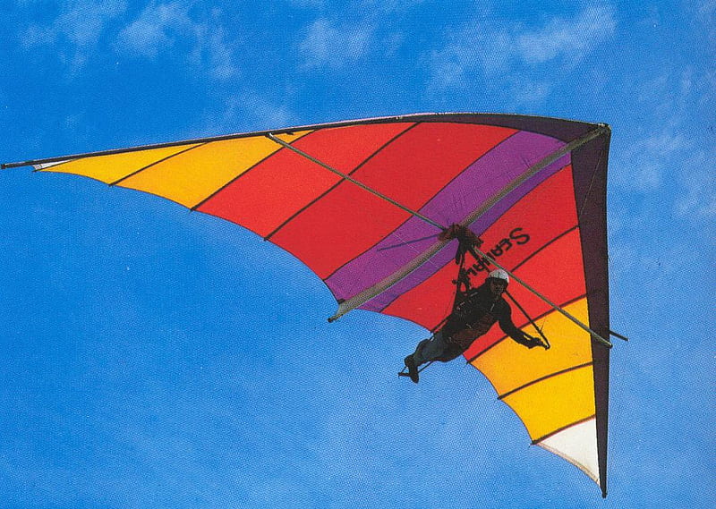 Hang Gliding, color, hanggliding, kite, sky, HD wallpaper