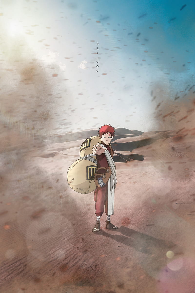 GAARA, anime, anime, gaaraofthesand, gaara, naruto, naruto shippuden,  narutoshippudenwallapaper, HD phone wallpaper