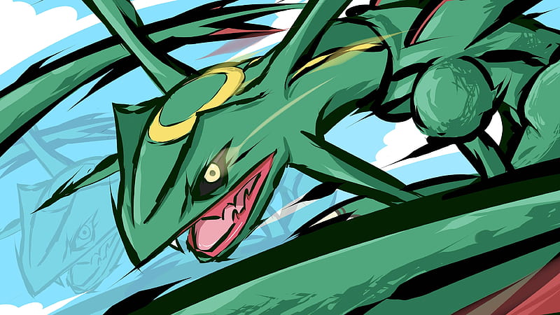 ArtStation - Mega Rayquaza fanart