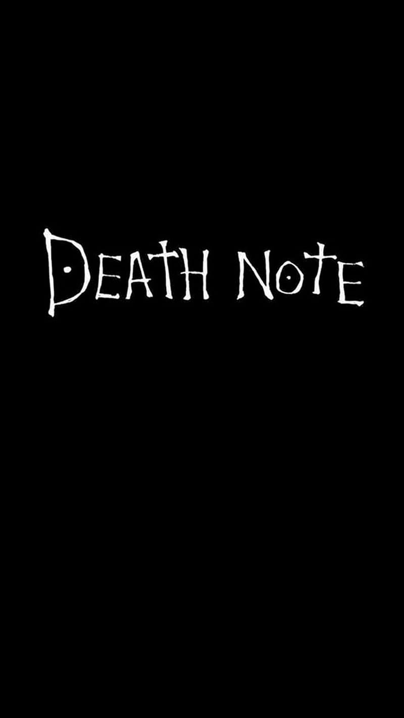Death Note, anime, black, death light, note, HD phone wallpaper