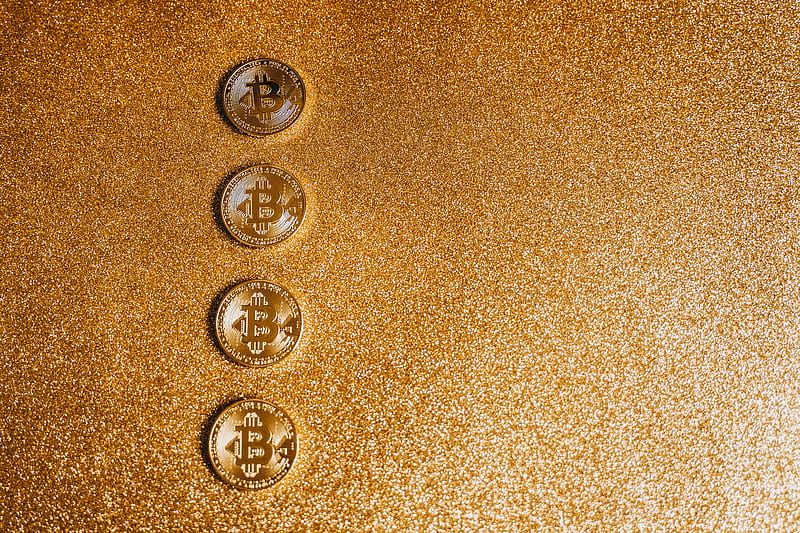 stock of abstract, bitcoin, business, HD wallpaper