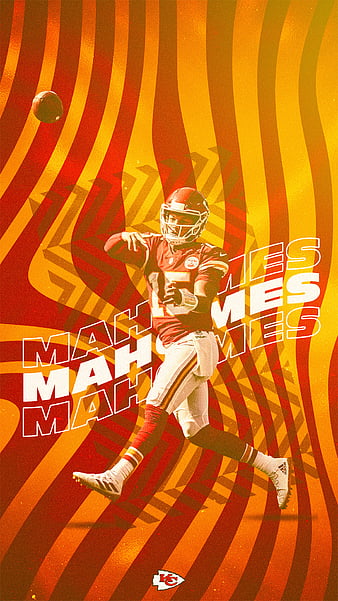 Download Patrick Mahomes Cool Line Graphic Art Wallpaper