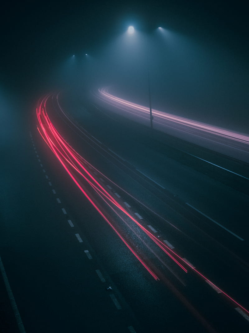 time lapse graphy of cars on road during night time, HD phone wallpaper