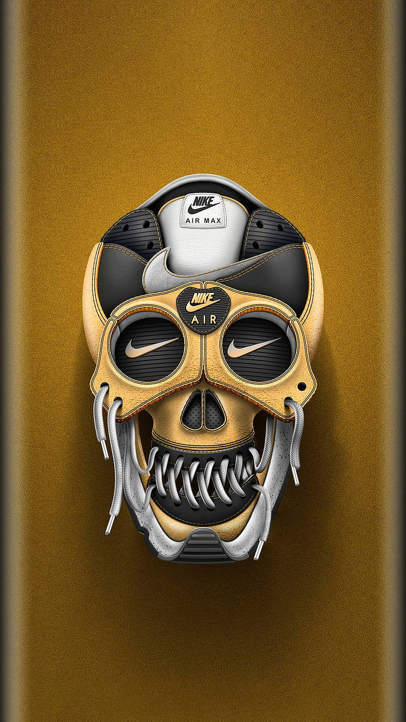 Nike Skull, 929, air, bape, cool, edge, logo, supreme, yeezy, HD phone wallpaper