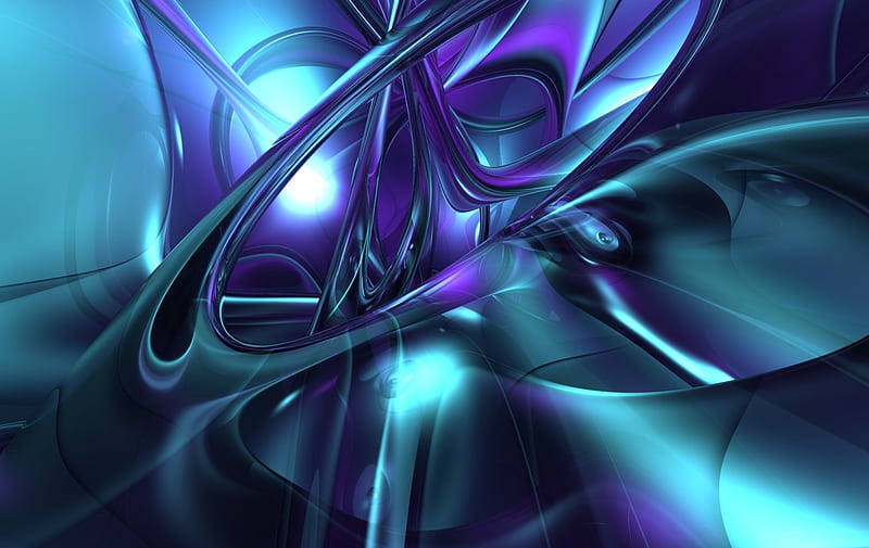 Purple Glass, 3d, abstract, HD wallpaper | Peakpx