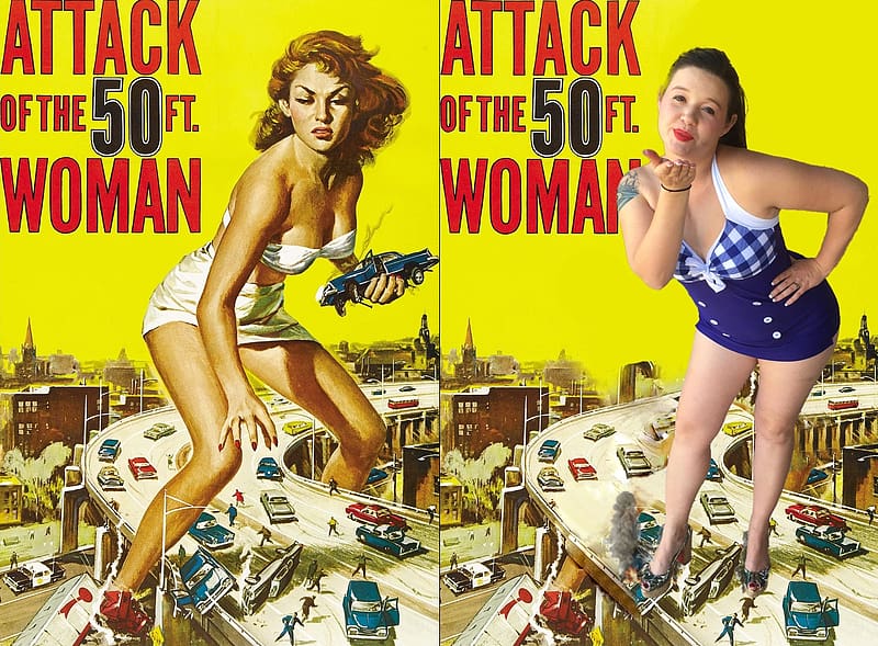 Attack of the 50ft Woman, Kali Alaura, Giantess, Allison Hayes, HD wallpaper