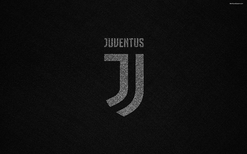new Juventus logo, Serie A, football club, Juventus, Italy, fabric texture, HD wallpaper