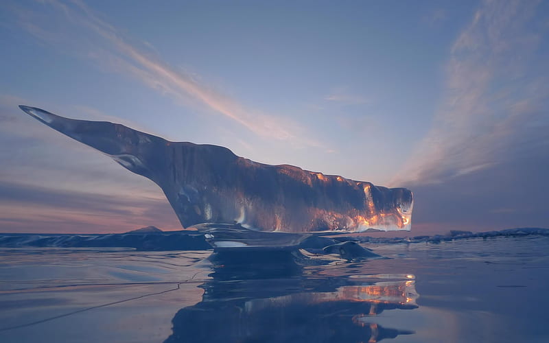 Melted iceberg-Natural landscape graphy, HD wallpaper