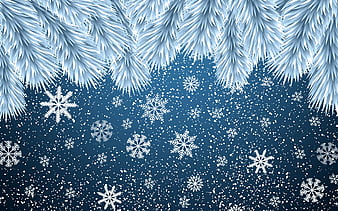 blue snowflake wallpaper hd