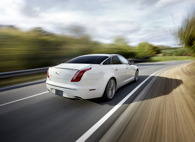 2012 Jaguar XJ Sport and Speed Packs (with Privacy Glass) - Rear, car, HD wallpaper