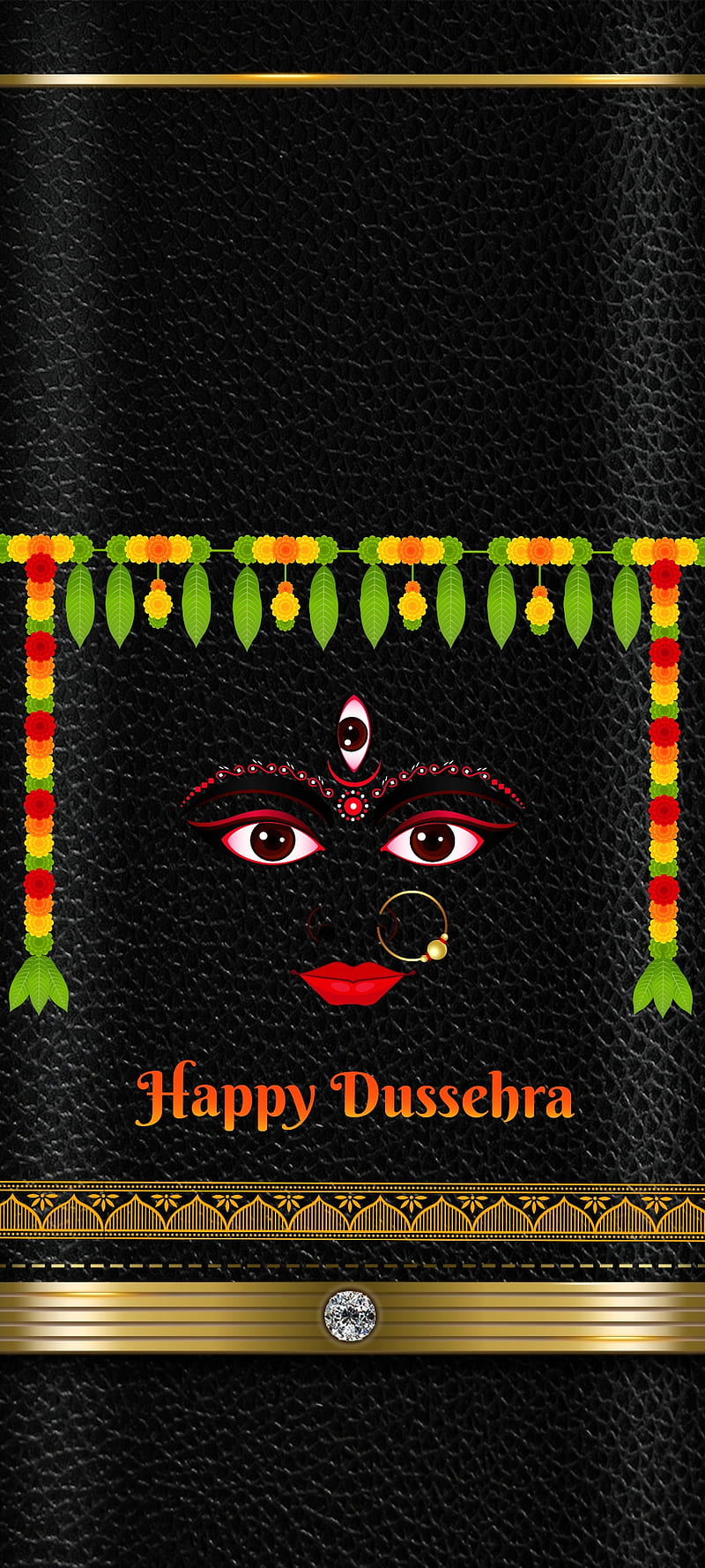 Happy Dussehra, Navratri, beautiful, art, Luxury, black, God ...