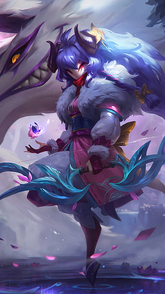 kindred minimalist by knixt  League of legends, League of legends  characters, Lol league of legends