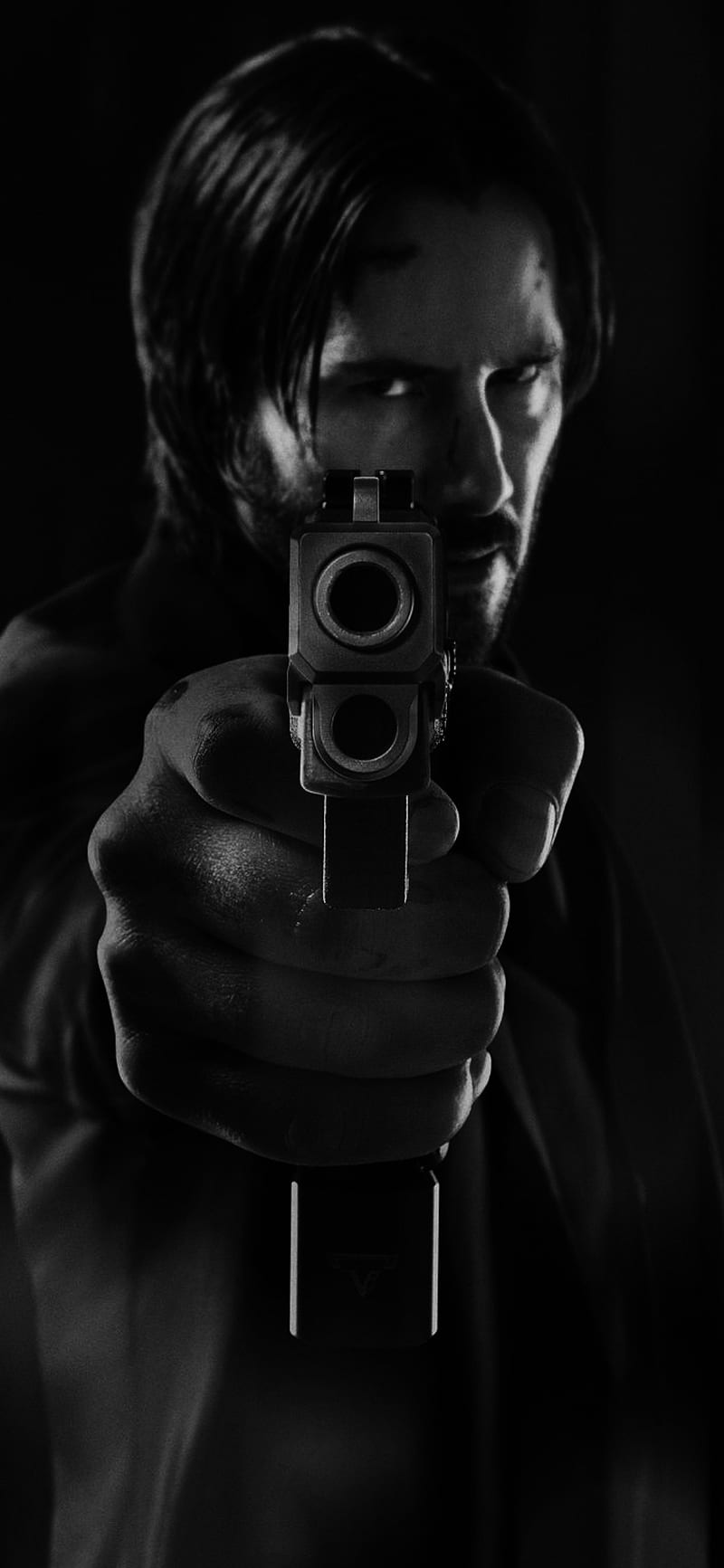 John wick, actor, amoled, black, boogeyman, gun, hero, hollywood, johnwick,  keenu, HD phone wallpaper | Peakpx