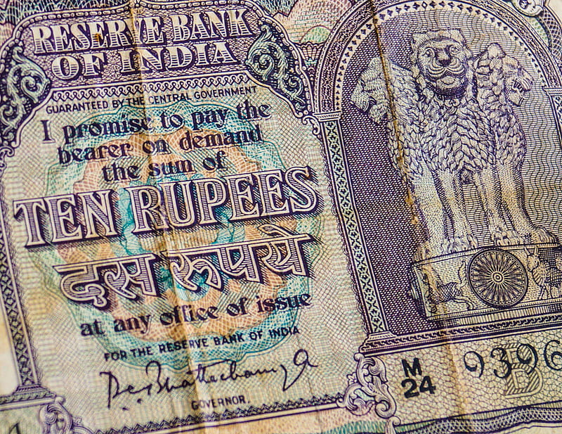 10 Indian rupee banknote, HD wallpaper