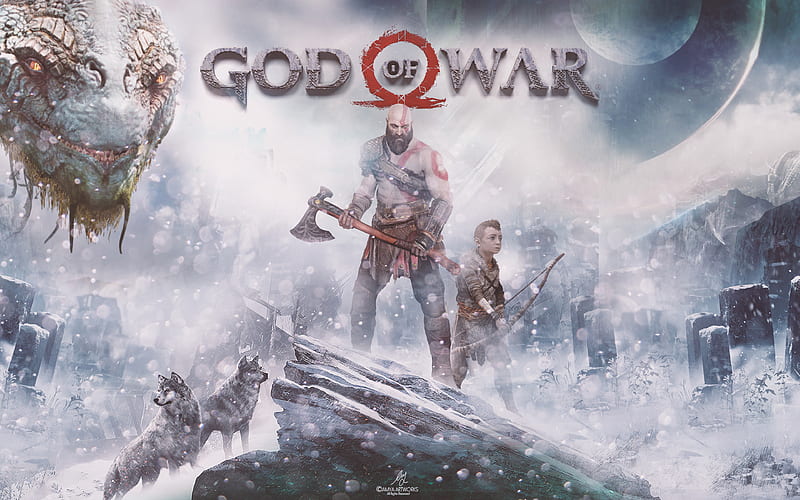 God of War 4 Action-adventure, 2018 movie, monster, HD wallpaper