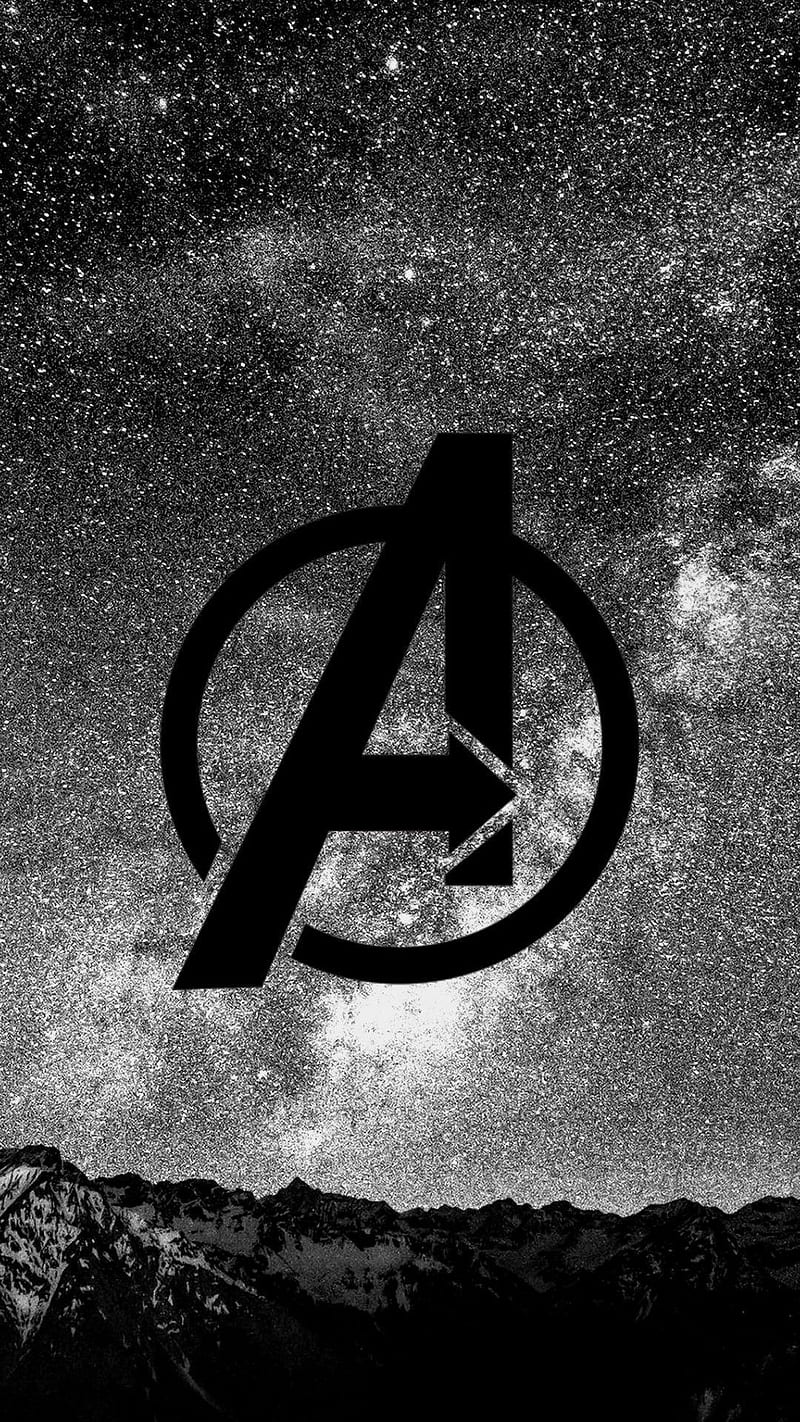 Avengers Logo , marvels, a style log, a logo, HD phone wallpaper