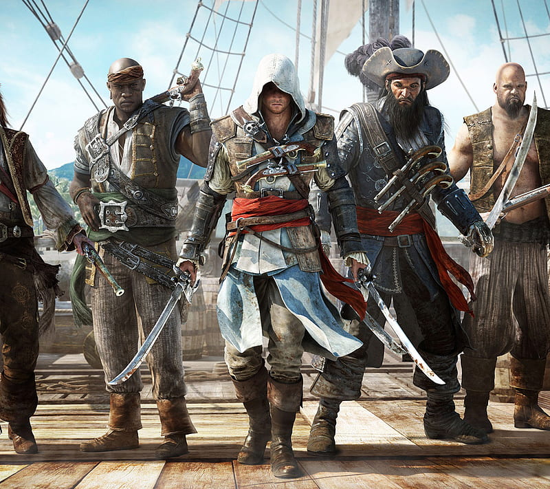 Assassins Creed 4, black flag, pirate, HD wallpaper