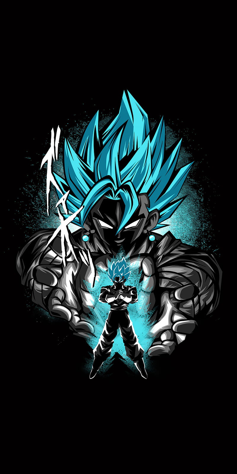 Goku, black, blue, HD phone wallpaper | Peakpx