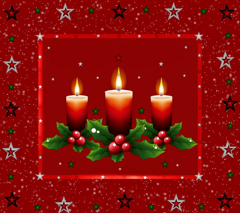 CandleLight Christm4, candle, christmas, holiday, light, HD wallpaper