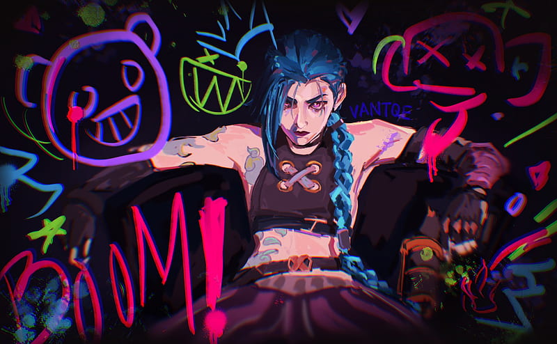 HD arcane jinx lol wallpapers