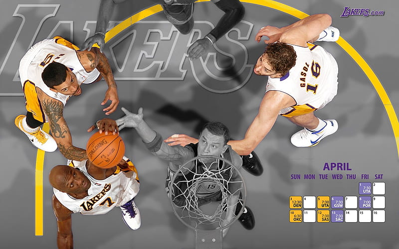 2010-11 season NBA Los Angeles Lakers 04, HD wallpaper