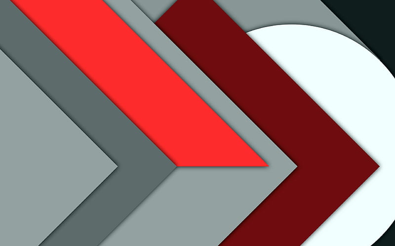 multicolored arrows material design, abstract arrows, creative, geometric shapes, arrows, gray material design, strips, geometry, gray backgrounds, HD wallpaper
