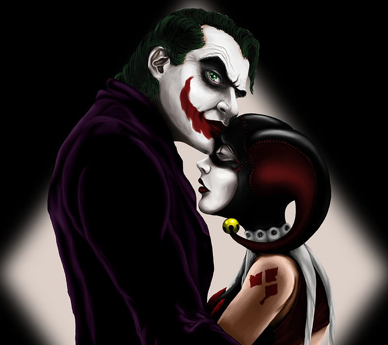 Joker And Harley Comic Couple Dc Love The Harley Quinn The Joker Valentine Day Hd Wallpaper Peakpx
