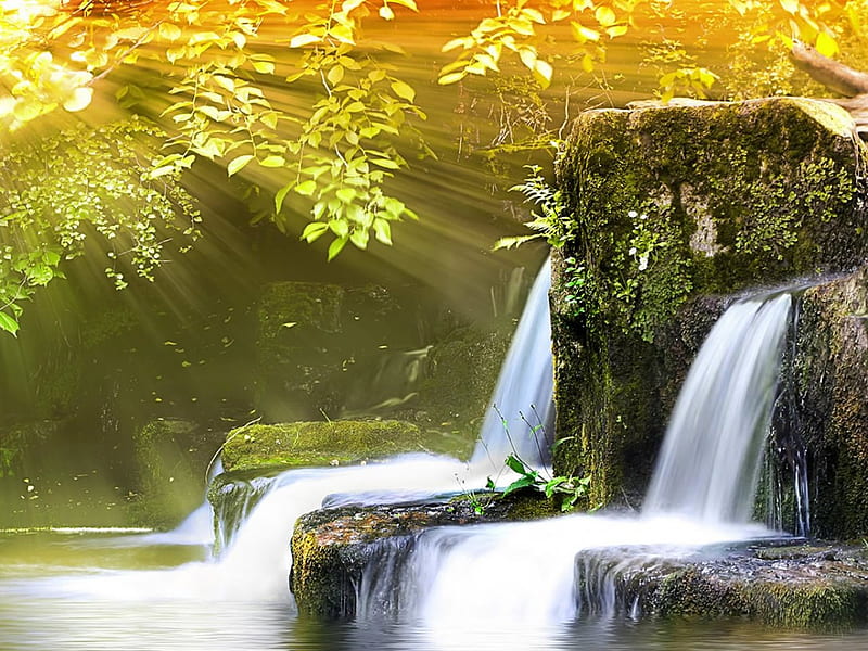 1920x1080px 1080p Free Download Garden Waterfalls Garden Imge