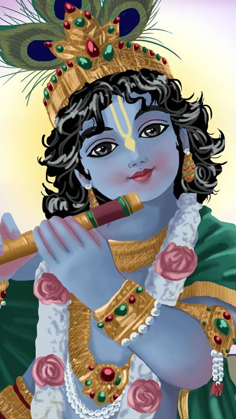 3d Animation Lord Krishna, lord krishna, 3d animation, HD phone ...