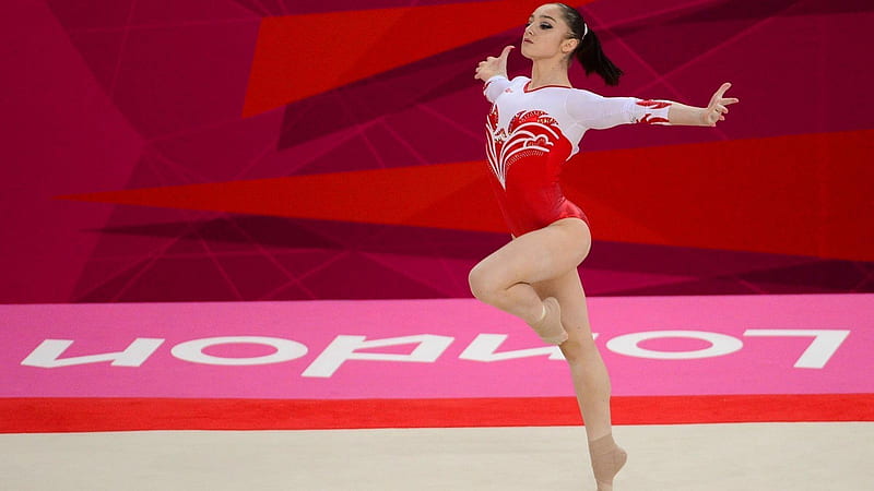 gymnast, aliya mustafina, olympic champion, HD wallpaper