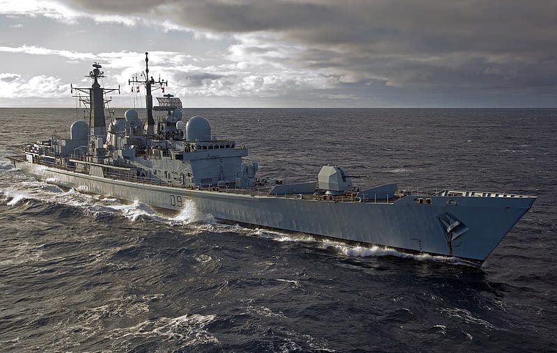 WORLD OF WARSHIPS HMS EDINBURGH BATCH 3 TYPE 42 DESTROYER NEAR THE FAUKLANDS, 40000 hp speed 34 knots, 50 ft beam, RR Olympus, gas turbines, 5200 tons, 2 shafts, 463 ft long, 269 crew, HD wallpaper