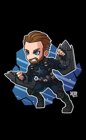 Captain America chibi illustration, Captain America Hulk Thor Black Widow  Drawing, Avengers cute transparent background PNG clipart | HiClipart