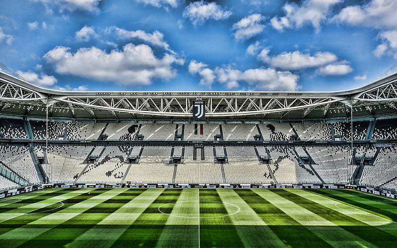 Juventus Stadium empty stadium, Allianz Stadium, Torino, tribunes, football stadium, soccer, Juventus arena, Italy, Juventus new stadium, italian stadiums, HD wallpaper