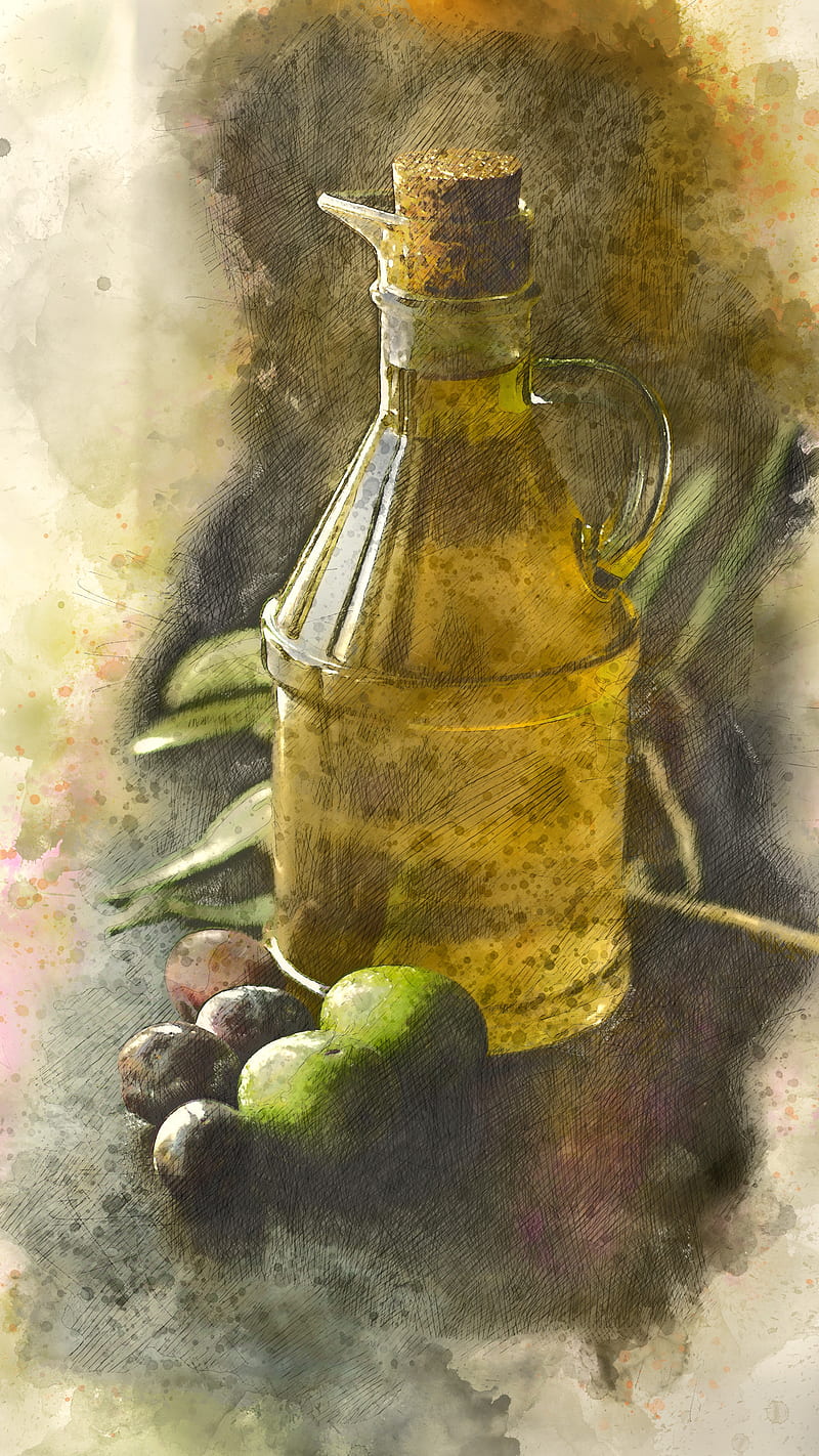 Bottle Art , food, drink, cooking, container, color, oil, HD phone wallpaper