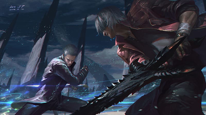 Devil May Cry, Video Game, Dante (Devil May Cry), Vergil (Devil May Cry), Devil May Cry 5, HD wallpaper