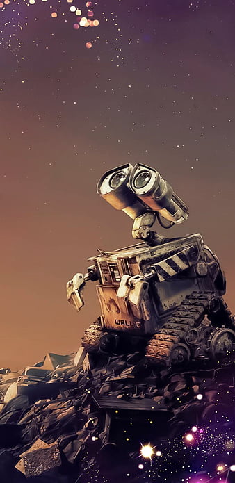 Wall-E, cute, disney, love, robot, shine, space, HD phone wallpaper | Peakpx