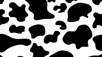 Black And White Cow Print 3 Cow Print, HD wallpaper