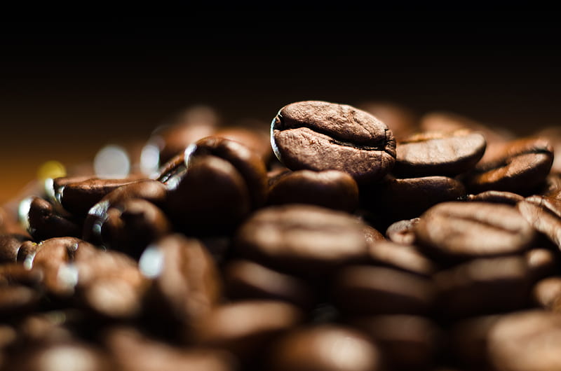 coffee, beans, roasted, brown, HD wallpaper