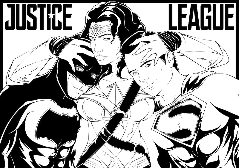 Justice League, Batman, DC Comics, Superman, Wonder Woman, HD wallpaper