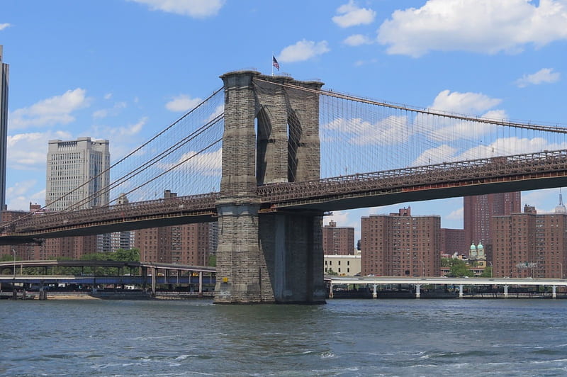 Brooklyn Bridge, east river, new york, brooklyn, bridge, NYC, HD ...