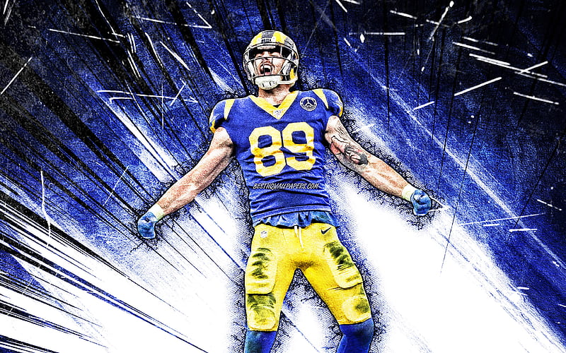 Cooper Kupp, grunge art, Los Angeles Rams, american football, NFL, Cooper  Douglas Kupp, HD wallpaper