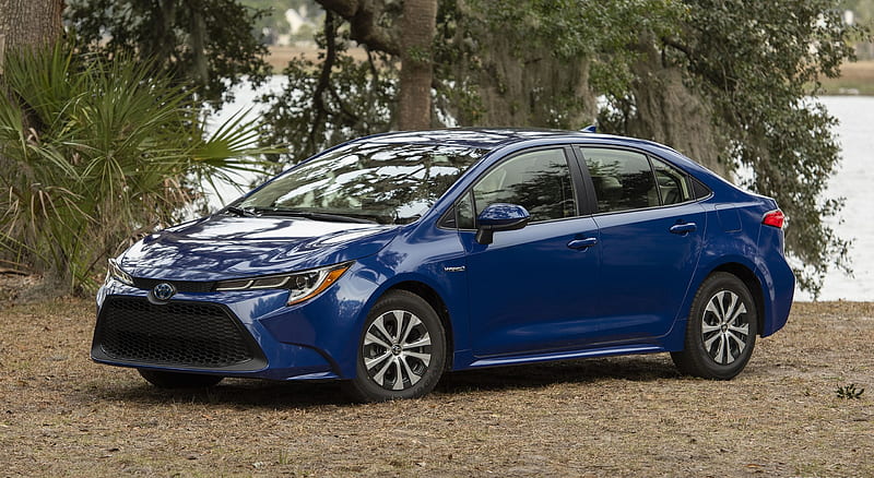 2020 Toyota Corolla Hybrid LE (Color: Blue Crush Metallic) - Front ...