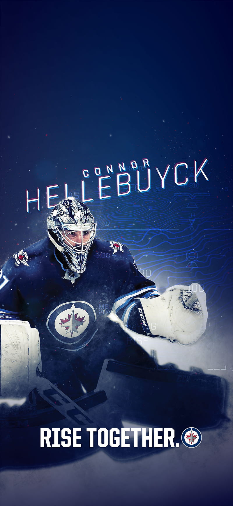Winnipeg Jets (NHL) iPhone 6/7/8 Lock Screen Wallpaper