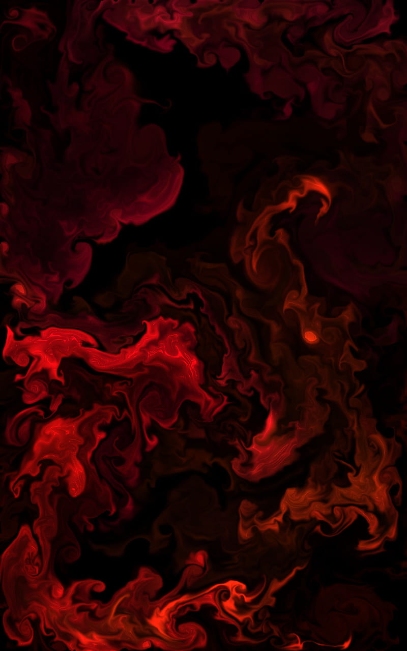 Red smoke, fire, flame, HD phone wallpaper