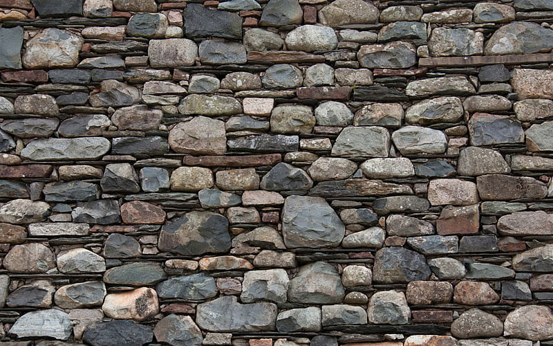 1080P free download | Masonry, gray stone texture, stone wall, gray