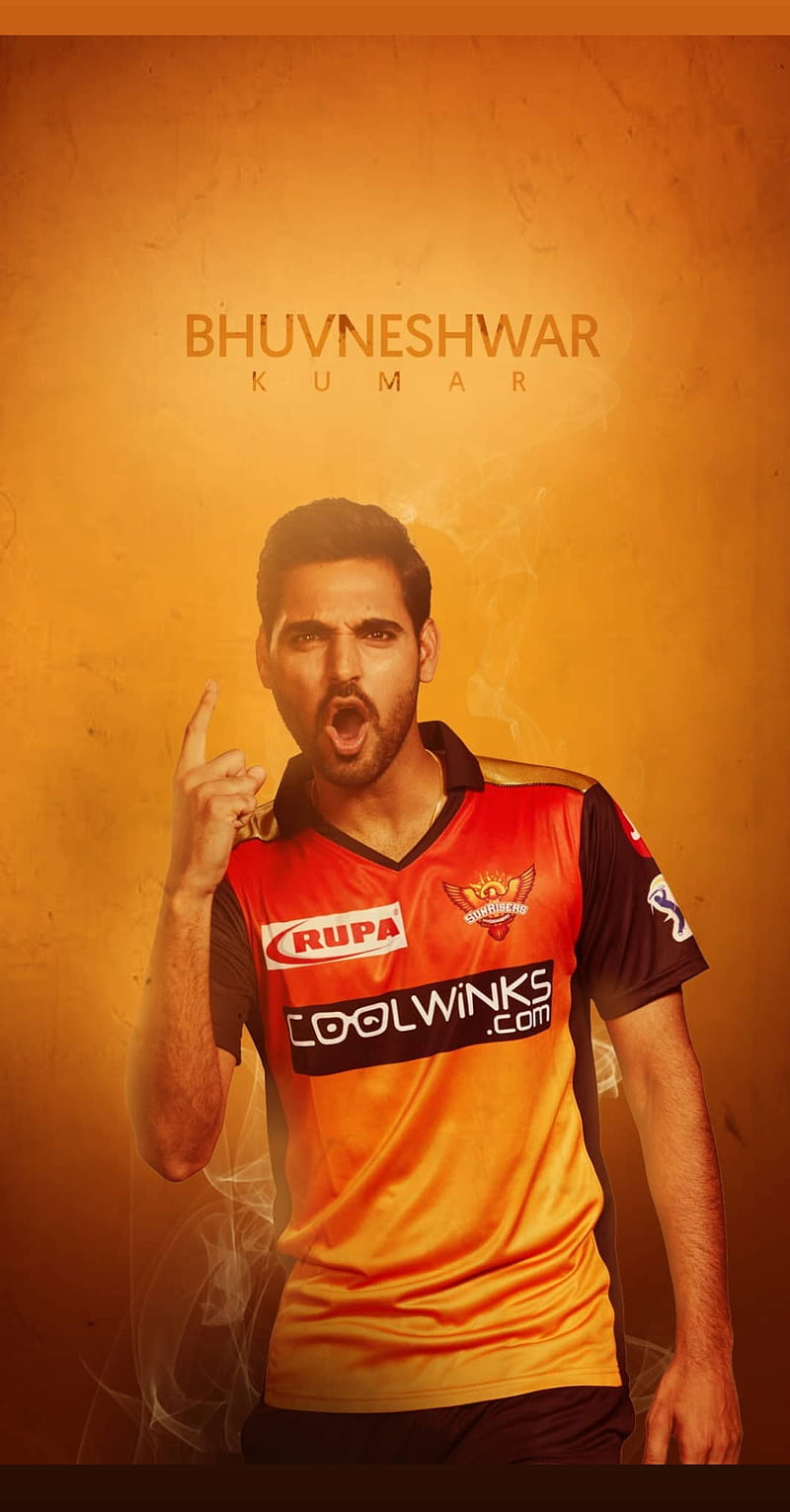 Sunrisers Hyderabad, bhuvneshwar kumar, cricket, indian premier league, ipl, orange army, srh, HD phone wallpaper