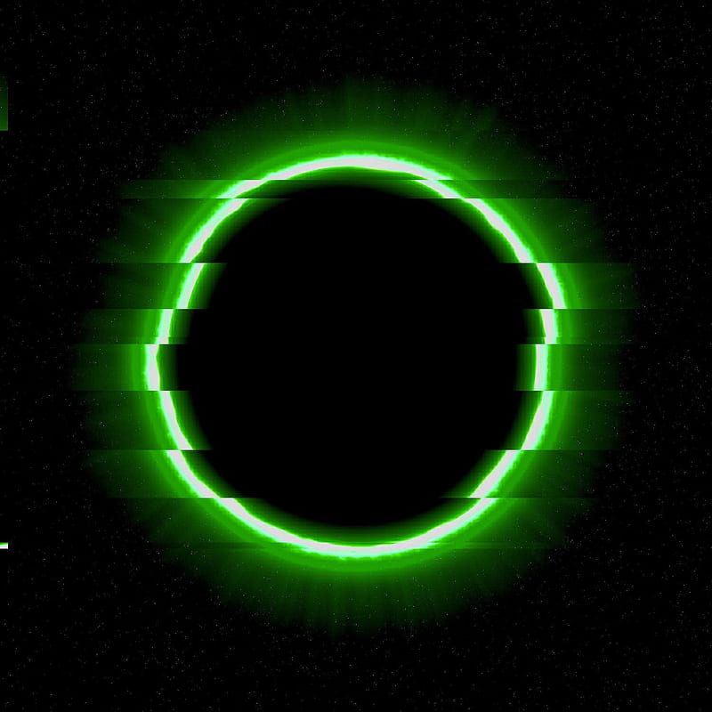 Black hole, cool, graplenn, green, new, outer space, space, HD phone wallpaper