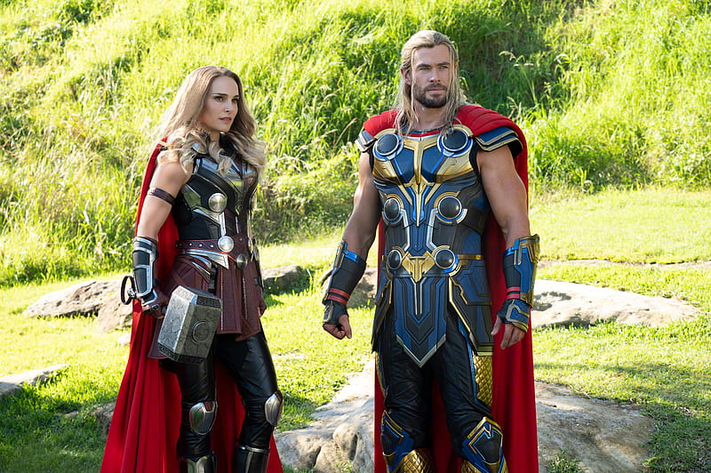 Movie, Thor: Love and Thunder, Thor , Lady Thor , Natalie Portman , Chris Hemsworth, HD wallpaper