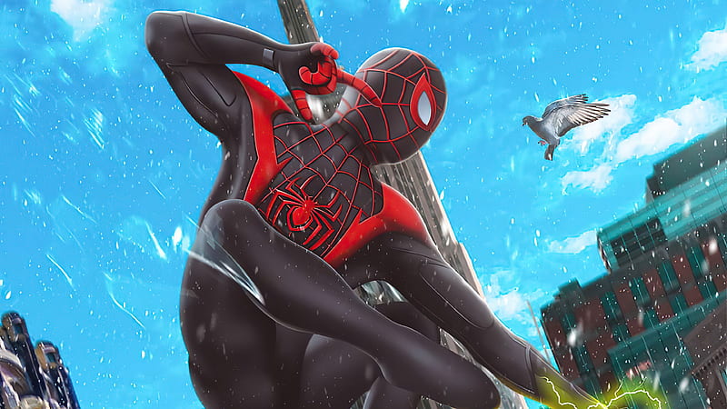 Video Game, Marvel's Spider-Man: Miles Morales, Marvel Comics, Miles Morales, Spider-Man, HD wallpaper