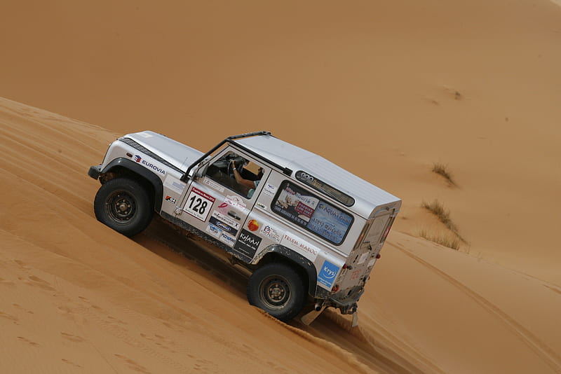 Land Rover Defender, thrill, 4x4, offroad, rally, HD wallpaper | Peakpx